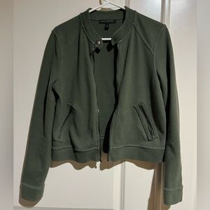 Banana Republic Women's Olive Bomber Jacket